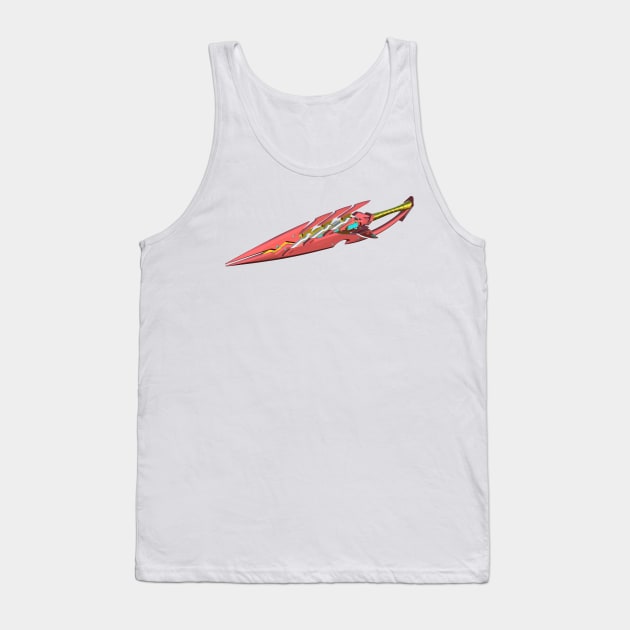 aegis sword Pyra Xenoblade Mythra Anime Tank Top by darkARTprint